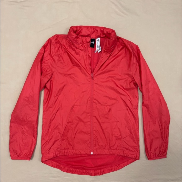 Adidas Women’s Coral Windbreaker Jacket with Hidden Hood Size Small - Picture 1 of 7